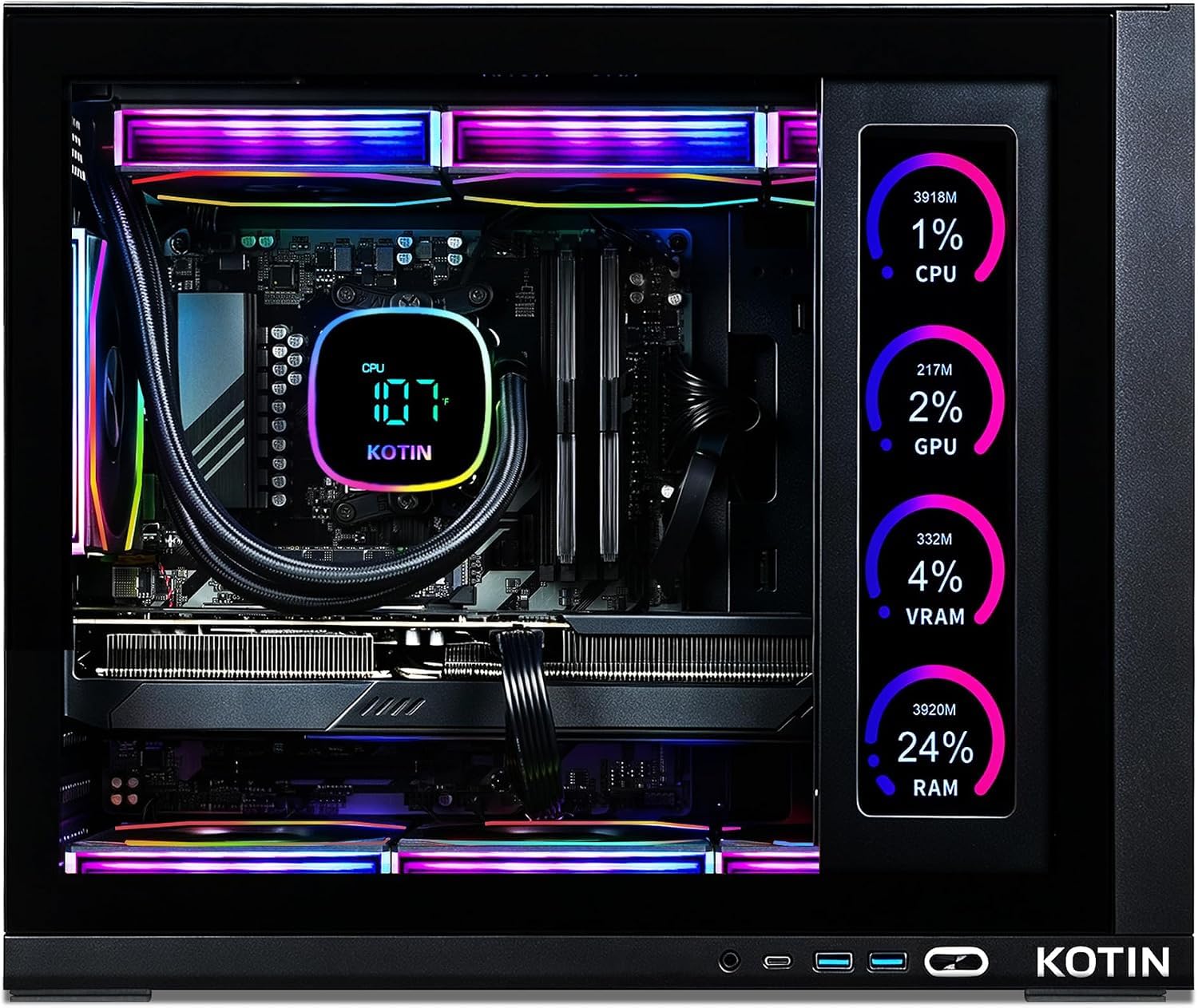 Amazon.co.jp: KOTIN 組み込み済みゲーミングPC RTX 5070 12GB、Ryzen